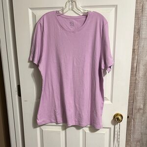 Kim Rogers Lilac Crew Neck Short Sleeve Tee